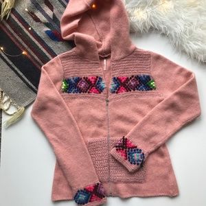 COPY - RARE FREE PEOPLE • vintage rainbow zip up